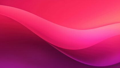 Wall Mural - Elegant Magenta Gradient with Gentle Waves, Abstract Digital Art Background, Modern and Colorful Design