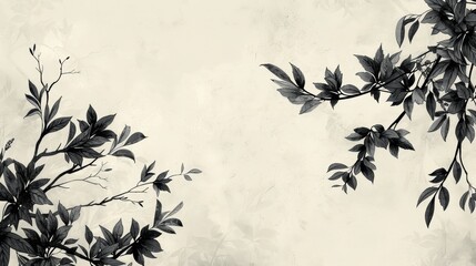 Wall Mural - Sophisticated Nature Wallpaper for Elegant Spaces Generative AI