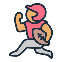 Sticker - High School Football Icon