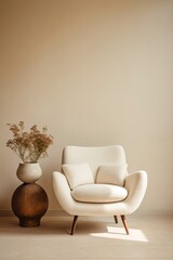 Wall Mural - Chair furniture armchair architecture.