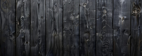 Wall Mural - Dark charcoal wooden floors set horizontally, providing a dramatic backdrop for enhancing website or wallpaper designs with plenty of room for text or graphics.