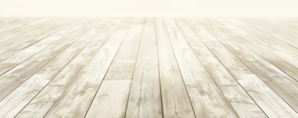 Wall Mural - Elegant cream wooden floors backdrop, creating a neutral and versatile background for your creative projects with plenty of space for text or graphic additions.