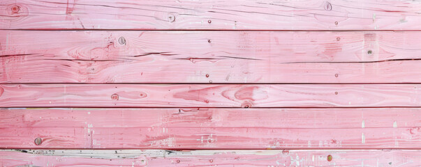Wall Mural - Soft pink wooden floors laid out horizontally, serving as a charming backdrop for website or wallpaper designs with plenty of space for text or graphic additions.