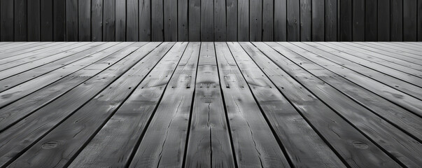Wall Mural - Cool silver wooden floors arranged horizontally, providing a sleek and modern backdrop for website or wallpaper designs with ample room for text or graphic elements.