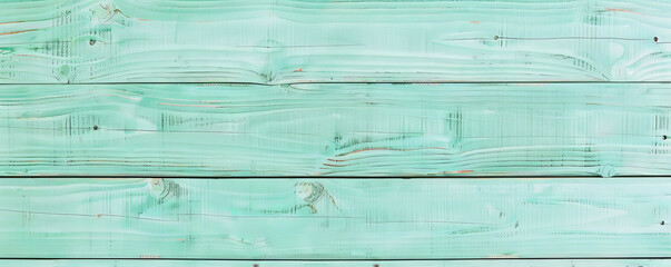 Wall Mural - Soft mint green wooden floors used horizontally, creating a refreshing backdrop for website or wallpaper designs with room for creative text or graphics.