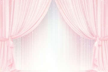 Sticker - Curtain backgrounds pink decoration.