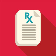 Sticker - Medical prescription form indicating prescribed medication from a doctor for a pharmacist