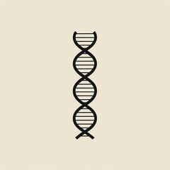 Poster - Black minimalist DNA logo design research dynamite weaponry.