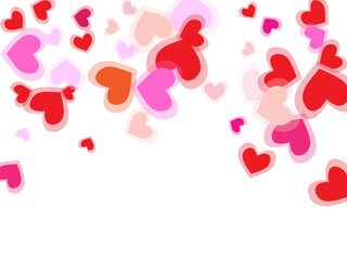 Wall Mural - hearts background