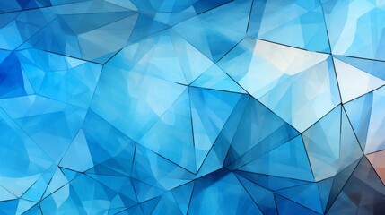 Poster - Abstract Geometric Blue Background