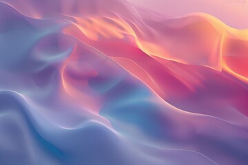 Fototapete - White and orange textile with intricate design, creating a modern look, Soft, glowing gradients blending seamlessly together AI generated