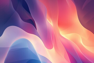 Wall Mural - Soft, glowing gradients blending seamlessly together, Textured white and orange fabric with abstract shapes and colors, AI generated