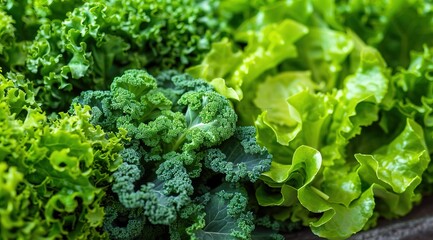 Canvas Print - fresh lettuce leaves