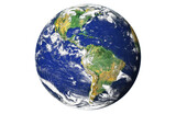 Blue planet earth isolated on transparent background. Elements of this image furnished by NASA