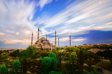 The Blue Mosque or Sultan Ahmet Mosque in the bosphorus, Istanbul