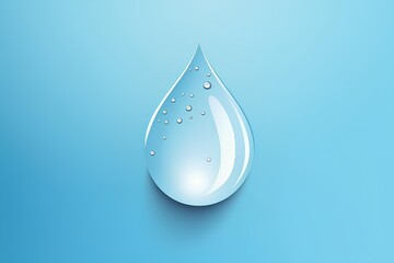 Poster - drop of water made by midjourney