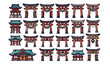 © GrayAza - Various Torii Gates of Japanese Shrines