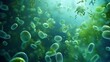 © SaiMaiJuthamas - Realistic rendering of bacteria - in green colors.