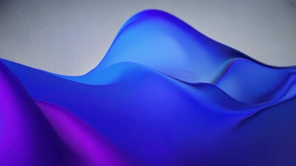 Poster - beautiful abstract wave technology background with blue light