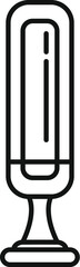 Poster - simple line icon representing a modern desk lamp, ideal for websites and apps