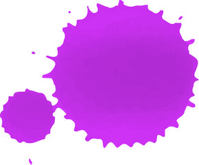 Bright purplr Ink spot. Juicy purple Ink for Holi festival of colors