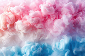Wall Mural - Vibrant abstract background with swirling pink, blue, and white smoke-like patterns. Perfect for creative projects and artistic designs.