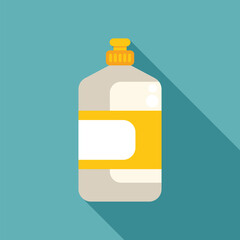 Poster - Plastic bottle with blank label for detergent or other cleaning product