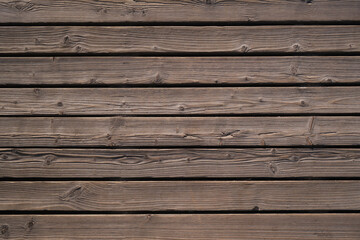 Wall Mural - Old dark brown wooden background. Timber board tetxure