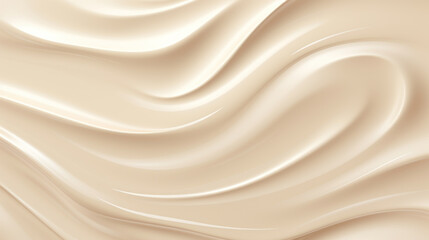 Wall Mural - Waves of the most delicate olive mayonnaise.