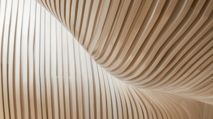 Poster - abstract background wallpaper. curved textured surface of an organic, light brown wood grain with ve