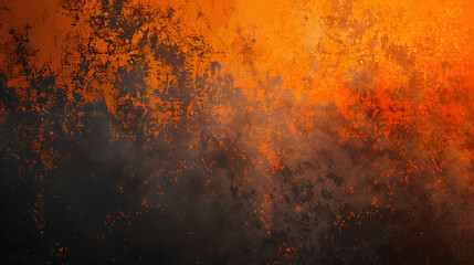 abstract orange black gradient grainy background with colorful noise texture for grunge banner desig