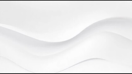 Poster - Abstract imagery of swirling white fabric, creating a visually captivating experience