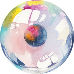 sphere marble ball glass glossy shiny pop art sirl gem stone crystal clear jewel watercolor colorful