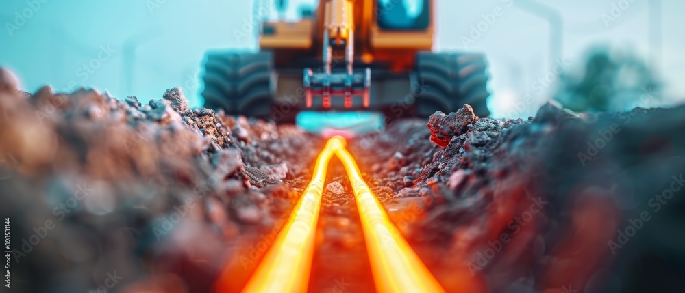 Precision Technology in Action: Excavation for Fiber Optic Cable ...