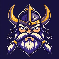 Illustration of a stylish Viking mascot