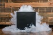 © Vibu design  gallery - pandoras box with smoke on a wooden background