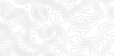 Poster - Topographic map background geographic line map with seamless ornament design. The black on white contours vector topography stylized height of the lines map.