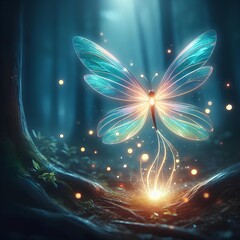 Wall Mural - fantastic firefly light.