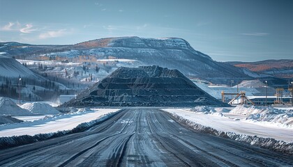 Wall Mural - winter in the mountains