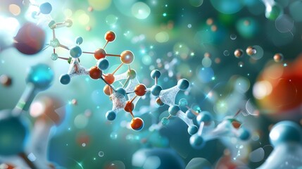 Sticker - Visualizing the Molecular Structure of Essential Fatty Acids in a Scientific Style