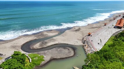 Canvas Print - Sea coast near Tanah Lot, Bali, Indonesia