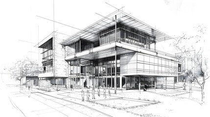 Leinwandbilder - Detailed Architectural of Modern and Historic Buildings