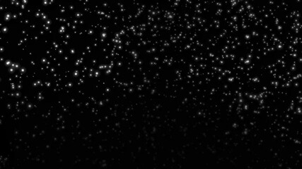 Aufkleber - Sparkling stars used to decorate the backdrop. white stardust isolated on a dark background. Flying Christmas glares and sparks.