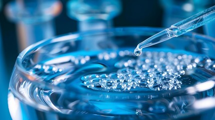 Poster - Scientist Conducting Stem Cell Research Experiment in Laboratory