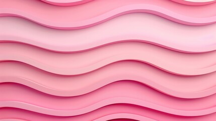 Poster - Abstract pink wave background design featuring smooth curves and layered textures. Ideal for modern art and creative projects.