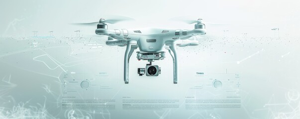 Poster - High-resolution advertising poster featuring futuristic drone technology