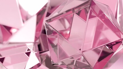 Aufkleber - stylish background with a polygonal crystal form. a 3d abstraction of a geometric jewelry surface. s