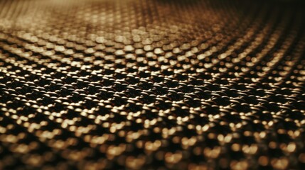 Intricate Metal Mesh Patterns: Close-Up Macro Photography - Abstract Texture Background Design