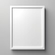 © New Arty - white frame on wall. Generated Ai