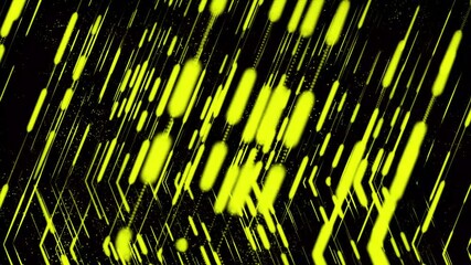 Aufkleber - Graphic illustration of digital technology. Diagonal lines structure. Abstract colored geometric shapes. Computer generated loop animation.